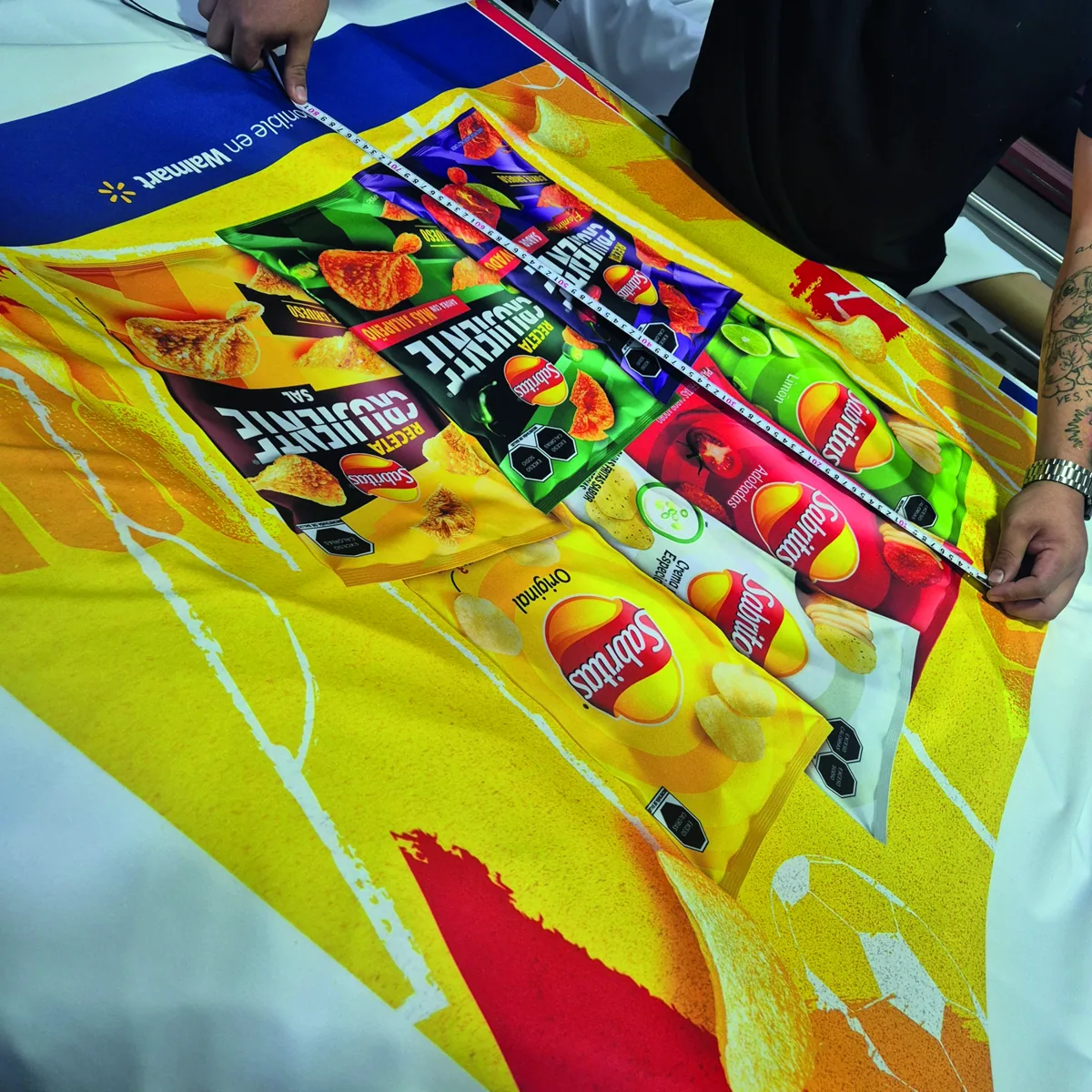 Sublimación textil a todo color en producción