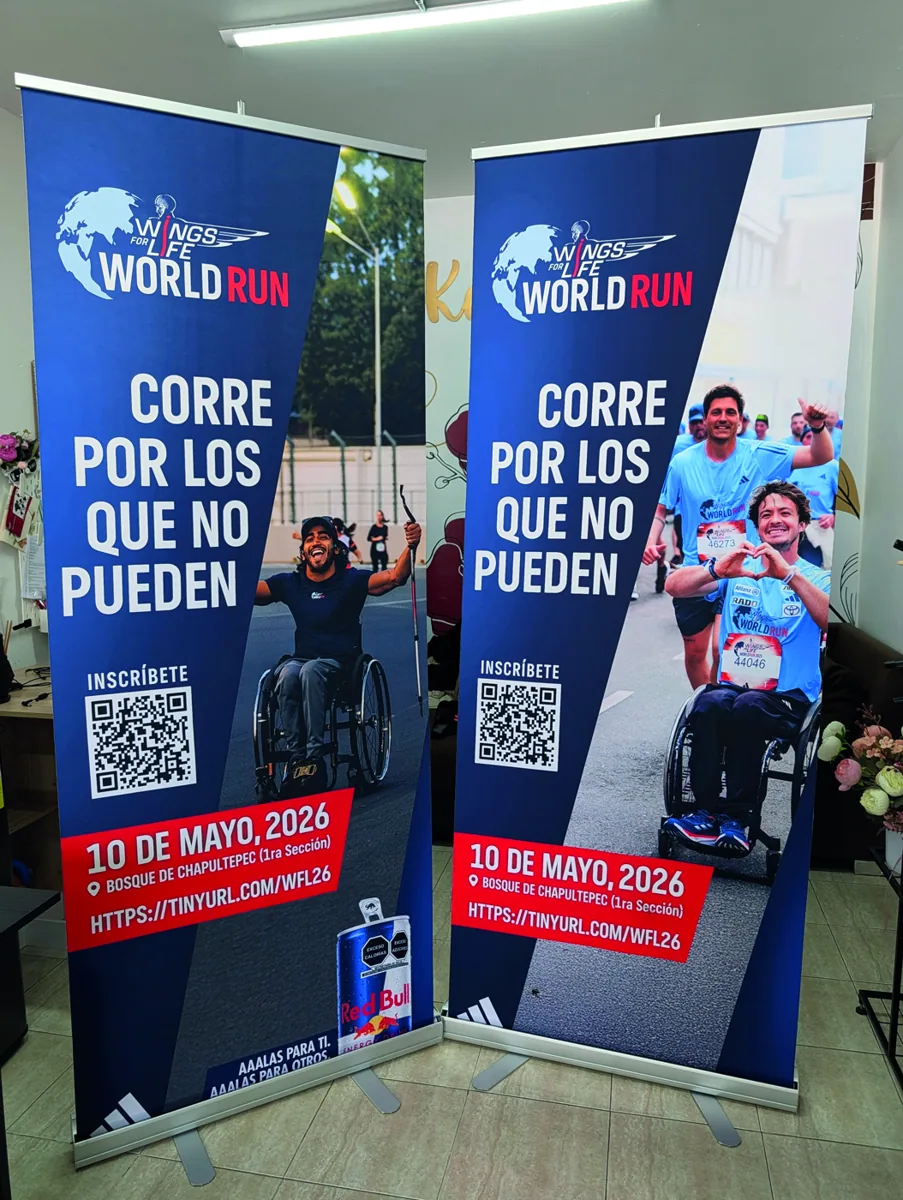 Roll-ups para Wings for Life World Run